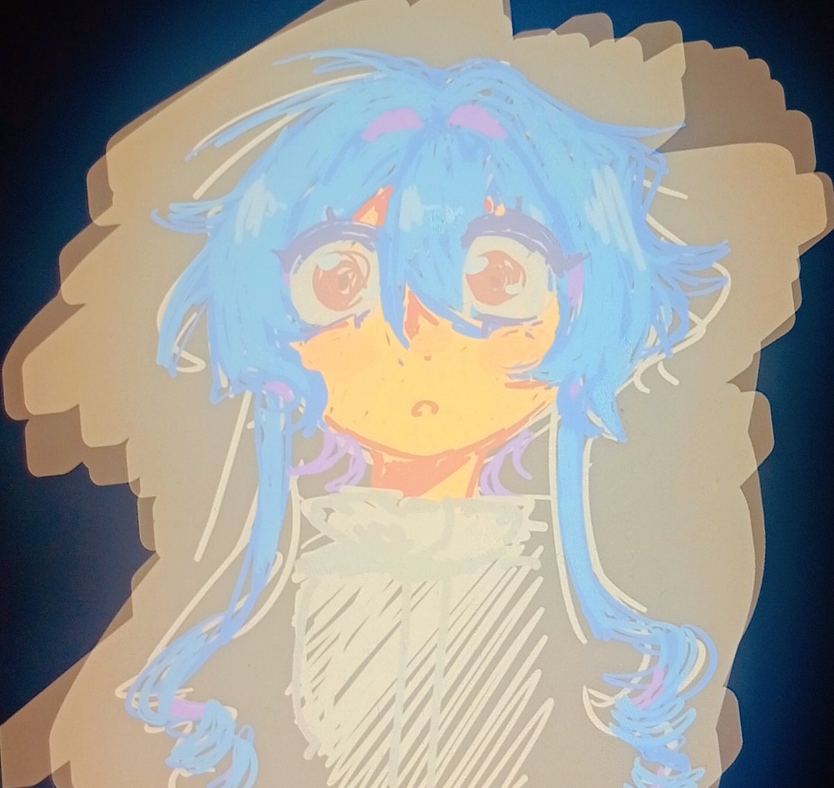 0v0_555's tweet photo. turns out the problem wasn't a skill issue,,,
it was just me not being able to afford a bigger screen for my drawing pad 😭😭 https://t.co/zV9f32rzWF