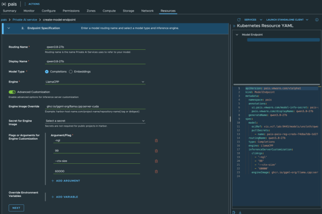 ImTheRealDave's tweet photo. VCF 9.1.1 - Deploying Your Own AI Models with VCF Private AI Services (PAIS) 3.0 https://t.co/t9WUp4IfSx https://t.co/RwyDEnmwO3