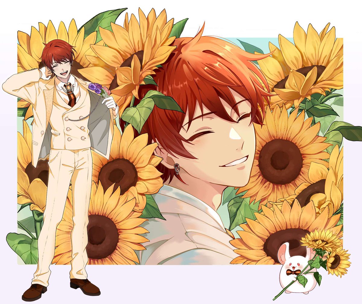 yourlocalshpro's tweet photo. [Happy Birthday Sagara Haru!] Countdown-Day1 “Sunflower theory”

When you gift sunflowers, you should always give two instead of one. Because when sun is gone from the sky, sunflowers look at each other. https://t.co/slu9pIGxlr