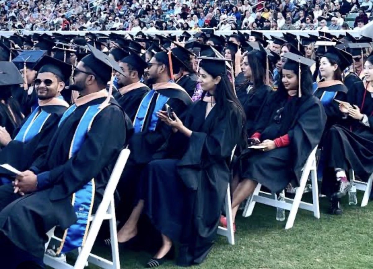 patriotocnow's tweet photo. Orange County’s Trine with Gurukul Connection

Westcliff University sits on Von Karman Ave in Irvine. 7,686 students. 4,204 are international — 55%. Almost all graduate. For-profit. Day-1 CPT.
Students show up one weekend a semester, then work full-time the other eleven weeks. Same playbook as Trine — minimal in-person, maximum work authorization. These are not educational institutions. These are visa mills.