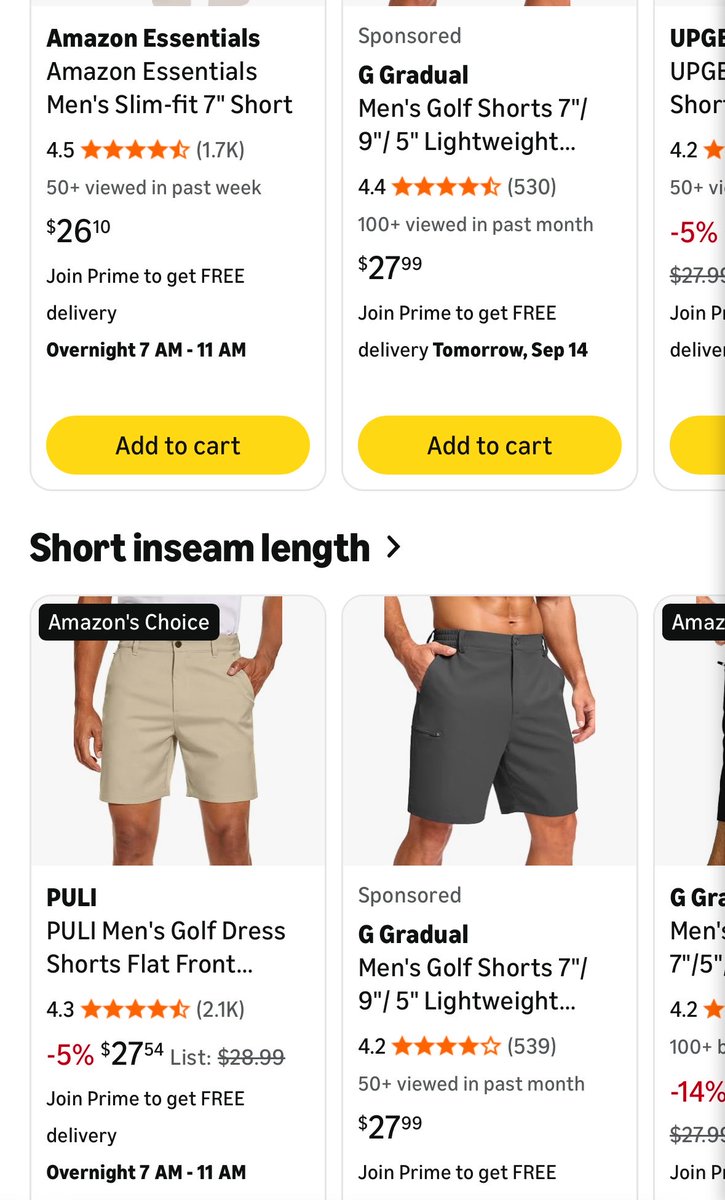 glitchtoriches's tweet photo. 🚨 $8 GOLF SHORTS?!

Reference price: $27.90, 71% OFF

https://t.co/LhhhP4GhBm

Similar golf shorts on Amazon are around $26–$28

That’s less than 1/3 the price of comparable pairs ON AMAZON 🚨

Easy summer stock-up at this price.

Grab your size before this deal is gone!  #ad https://t.co/TSl3evrIwK
