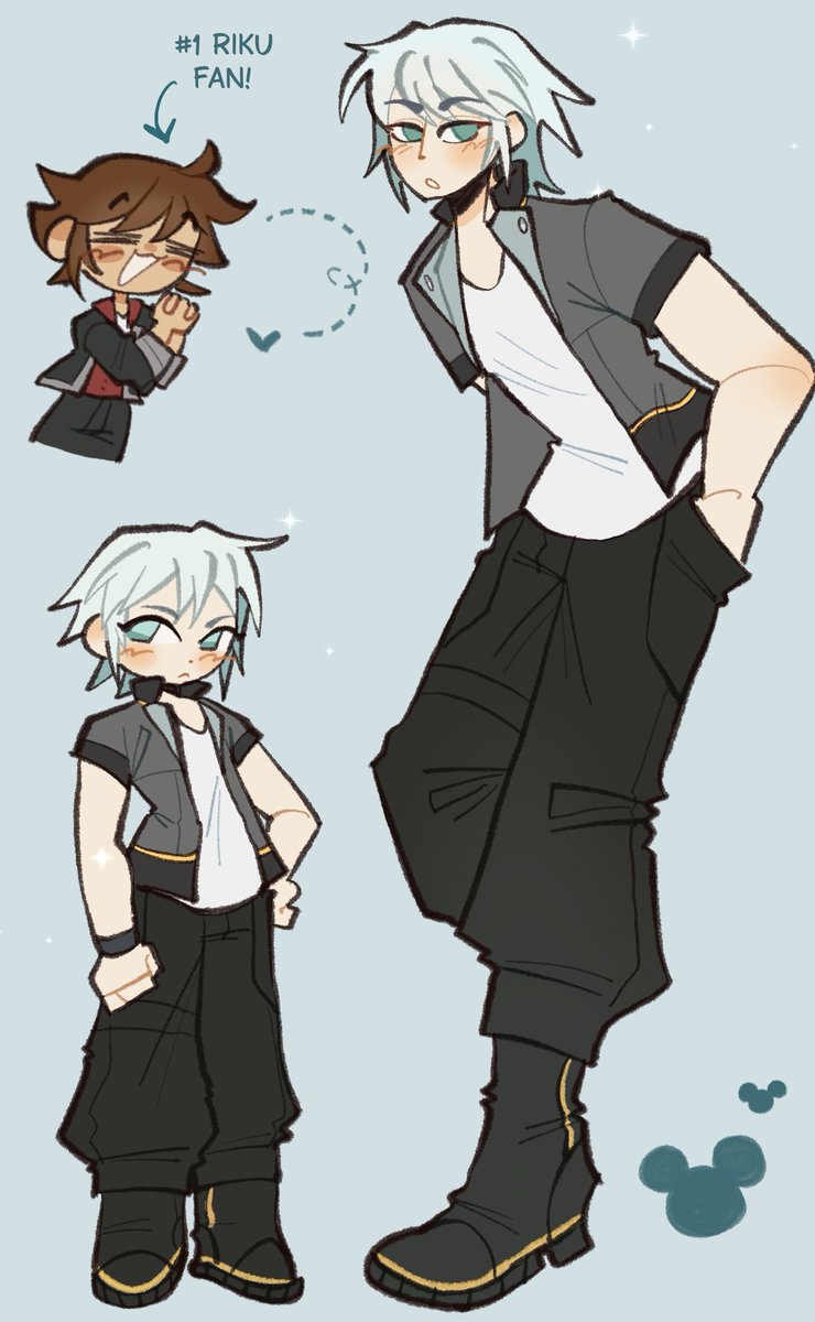 Rice_Glu's tweet photo. throwing my hat in the ring for guessing the rest of Riku’s outfit (it’s been so long since I’ve drawn him god😭)
#kh4 #soriku https://t.co/9nwbOsmXFz