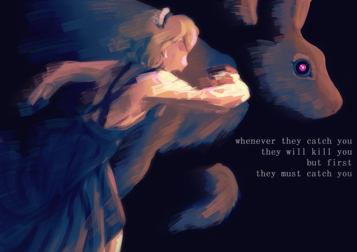 popelyu's tweet photo. Run, rabbit, run.

#danganronpa https://t.co/uk4FCMltAU