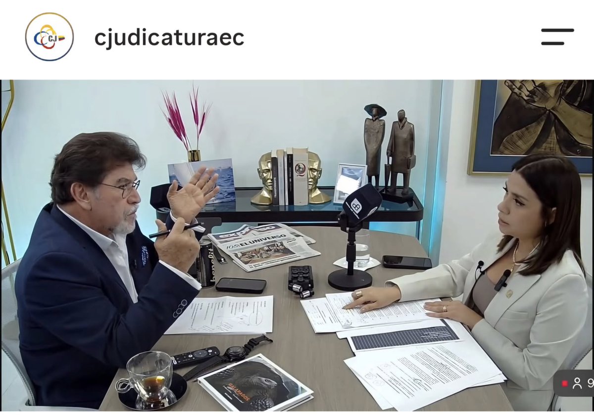 HingRuiz's tweet photo. @CJudicaturaEc @mechascaicedo Clarito como el agua, excelente entrevista https://t.co/CUg898aB9z