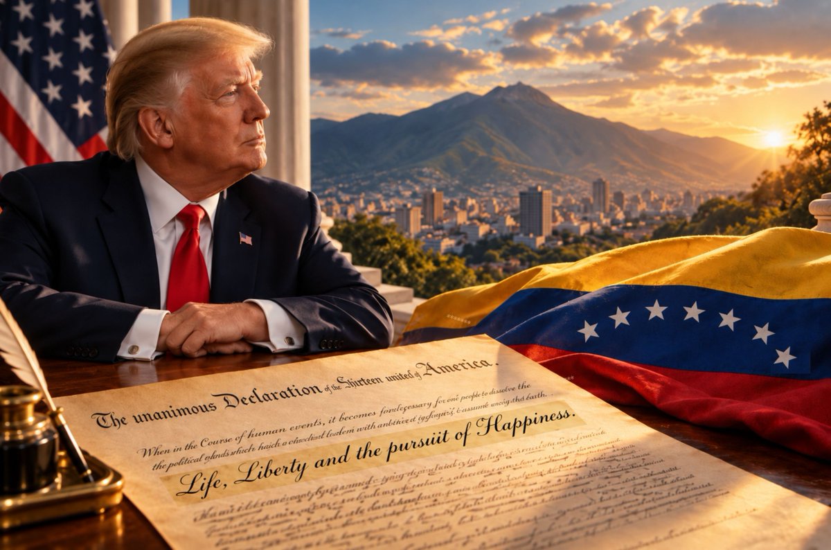 elhabito's tweet photo. 🧭𝐋𝐚 𝐩𝐚𝐥𝐚𝐛𝐫𝐚 𝐞𝐬 “𝐩𝐮𝐫𝐬𝐮𝐢𝐭.” 
𝐄𝐥 𝐩𝐫𝐞𝐬𝐢𝐝𝐞𝐧𝐭𝐞 𝐓𝐫𝐮𝐦𝐩 𝐡𝐚 𝐝𝐞𝐬𝐜𝐫𝐢𝐭𝐨 𝐚 ����𝐨𝐬 𝐯𝐞𝐧𝐞𝐳𝐨𝐥𝐚𝐧𝐨𝐬 𝐜𝐨𝐦𝐨 “𝐟𝐞𝐥𝐢𝐜𝐞𝐬”. 𝐄𝐥 𝐩𝐫𝐨𝐩𝐢𝐨 𝐥𝐞𝐧𝐠𝐮𝐚𝐣𝐞 𝐟𝐮𝐧𝐝𝐚𝐜𝐢𝐨𝐧𝐚𝐥 𝐝𝐞 𝐄𝐬𝐭𝐚𝐝𝐨𝐬 𝐔𝐧𝐢𝐝𝐨𝐬 𝐨𝐟𝐫𝐞𝐜𝐞 𝐮𝐧𝐚 𝐦𝐞𝐝𝐢𝐝𝐚 𝐦á𝐬 𝐩𝐫𝐞𝐜𝐢𝐬𝐚.

Por Elizabeth Sánchez Vegas

El presidente Donald Trump ha utilizado la palabra felices para describir a los venezolanos y, en lugar de discutirla recurriendo al conocido inventario de todo lo que mi país ha padecido, prefiero examinarla a la luz de una de las ideas más bellas y exigentes que Estados Unidos ha aportado al pensamiento político: “Life, Liberty and the pursuit of Happiness”, vida, libertad y la búsqueda de la felicidad.

Naturalmente, solemos detenernos en Happiness, pero quizá la palabra verdaderamente extraordinaria de esa frase sea pursuit, porque Thomas Jefferson no escribió que el gobierno debiera hacer felices a las personas, ni que pudiera garantizarles la felicidad; escribió algo mucho más sofisticado: que los seres humanos poseen el derecho de salir en su búsqueda de acuerdo con su propia conciencia, sus aspiraciones, sus afectos, sus errores y su propia comprensión de aquello que hace que una vida merezca ser vivida.

Vista desde esa perspectiva, señor Presidente, quizá felices todavía no sea la palabra adecuada para describir a los venezolanos.

La pregunta más reveladora no es si los venezolanos sonríen, celebran, van a restaurantes, abren negocios o sienten un alivio genuino cuando las circunstancias comienzan a cambiar, sino si hemos recuperado plenamente la condición que permite que la felicidad sea algo más que un momento afortunado o un acto privado de resistencia: la libertad para perseguirla.

Los venezolanos somos particularmente fáciles de interpretar mal desde afuera porque hemos desarrollado una extraordinaria capacidad para producir alegría en circunstancias que deberían haberla extinguido; hemos celebrado cumpleaños con media familia apareciendo en la pantalla de un teléfono desde distintos países, contado chistes durante los apagones, hecho música con la incertidumbre y salido de los aeropuertos después de una despedida con las lágrimas todavía en el rostro y suficiente humor para consolar a quien venía llorando a nuestro lado. Nuestra capacidad de alegría es real, pero nunca debería confundirse con la evidencia de que todo está bien, porque muchas veces ha sido precisamente nuestra manera de negarnos a permitir que la adversidad ocupe todas las habitaciones de nuestra vida.

Por eso importa tanto la distinción contenida en pursuit. La felicidad es profundamente personal, pero la posibilidad de buscarla depende de condiciones públicas: de poder escoger dónde vivir sin que marcharse se convierta en una forma de escape; de trabajar y hacer planes sin que cada decisión sea rehén de la incertidumbre política; de hablar sin calcular primero quién podría estar escuchando; de regresar a casa sin preguntarse si se está apostando el futuro y, sobre todo, de votar libremente en elecciones auténticas, elegir a quienes gobiernan y saber que la voluntad expresada en las urnas será respetada.

Es allí donde el lenguaje de 1776 adquiere una inesperada actualidad para la Venezuela de hoy, porque nuestro país puede producir más petróleo, atraer inversiones, reabrir empresas, reconstruir infraestructura y comenzar a mostrar señales inequívocas de recuperación económica, todo lo cual sería bienvenido y necesario, mientras la pregunta más profunda continúa sin respuesta. Una economía puede recuperarse antes que una República, y un país puede comenzar a prosperar antes de que sus ciudadanos hayan recuperado plenamente la soberanía sobre su propio destino.

Esto no significa que la esperanza, el alivio o el optimismo sean de algún modo falsos; al contrario, pueden estar entre las cosas más valiosas que poseen hoy los venezolanos, pero la esperanza encierra también una sutil confesión: la sentimos precisamente porque alcanzamos a ver delante de nosotros algo a lo que todavía no hemos llegado por completo, porque la puerta parece capaz de abrirse aunque aún no hayamos cruzado el umbral.

La genialidad de the pursuit of Happiness consiste en comprender un límite que los gobiernos olvidan con demasiada frecuencia. El Estado no puede fabricar felicidad, y deberíamos mirar con profunda desconfianza a cualquier gobierno que afirme poder hacerlo; lo que sí puede hacer una sociedad libre es no cerrar el camino hacia ella, no decidir en nombre de sus ciudadanos aquello a lo que pueden aspirar, no convertir la existencia en una sucesión de permisos concedidos desde arriba ni apropiarse de ese territorio íntimo en el que cada persona determina qué clase de vida desea construir.

Quizá esta sea la manera más justa de explicarle Venezuela al presidente Trump sin negar los avances, despreciar las oportunidades ni reducir otra vez a nuestro país a una historia contada exclusivamente desde el sufrimiento. Los venezolanos no necesitamos que nadie fuera de Venezuela determine si somos felices, y mucho menos necesitamos que alguien nos haga felices; lo que necesitamos es recuperar plenamente nuestra capacidad de perseguir aquello que cada uno entienda por felicidad, ya sea una familia reunida, una profesión, una empresa, una casa, una fe, una idea, el regreso después de años en el extranjero o, sencillamente, esa extraordinaria paz que significa saber que el futuro vuelve a pertenecernos.

Algún día, señor Presidente, usted podrá decir que los venezolanos somos felices y tener toda la razón, pero para entonces quizá la afirmación haya dejado de importar demasiado, porque habr�� sucedido algo mucho más trascendente: los venezolanos habremos recuperado la libertad de decidir qué significa la felicidad y de perseguirla en nuestros propios términos.

Después de todo, la felicidad siempre fue nuestra para definirla; lo que la política nos debe es la posibilidad de perseguirla.

@realDonaldTrump @TruthTrumpPost @SecRubio