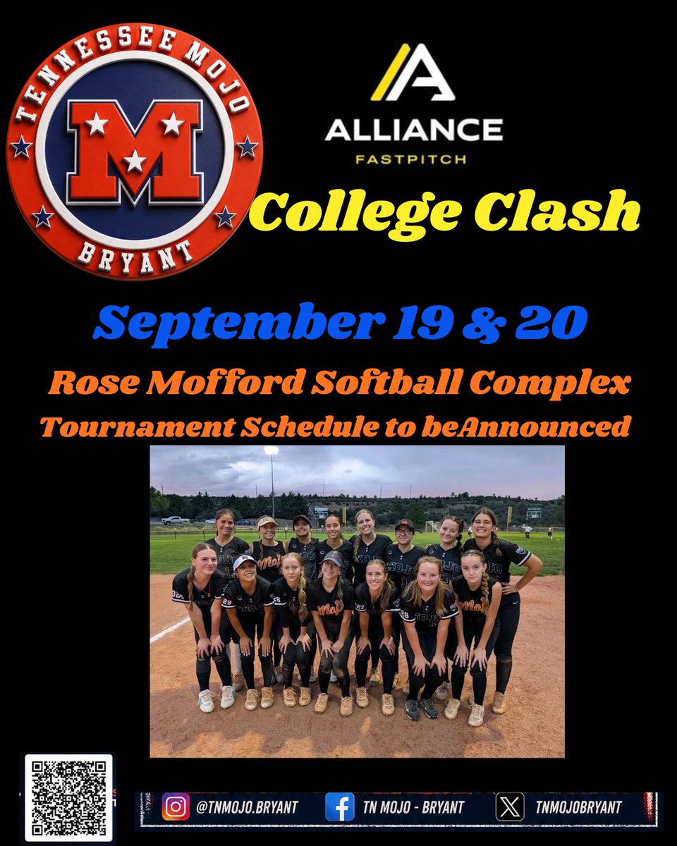 TNMojoBryant's tweet photo. Watch for our schedule to drop this week #tnmojo #azfastpitch #studentathlete #collegerecruiting https://t.co/ht2ru0n7ni