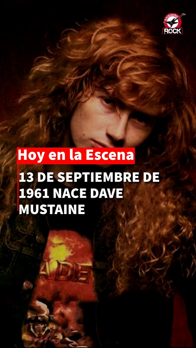 EscenarioRock's tweet photo. 13 DE SEPTIEMBRE DE 1961 NACE DAVE MUSTAINE

El 13 de septiembre de 1961 nació en La Mesa, California, Dave Mustaine, guitarrista, vocalista, compositor y cofundador de Megadeth, además de una figura fundamental en la historia del Thrash Metal👇🏼 https://t.co/8NPRTQtSz2