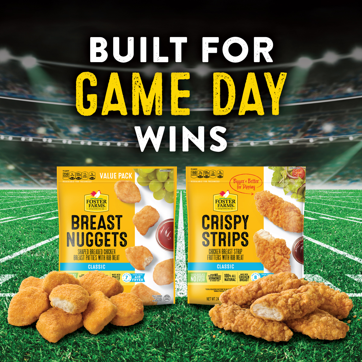 FosterFarms's tweet photo. Get Game Day Ready! Touchdown favorites for your watch party๐
Find a store near you: https://t.co/3gLBq5d1sl
#fosterfarms #chicken #football #gameday #appetizers #snacks https://t.co/sAfCGec3K2