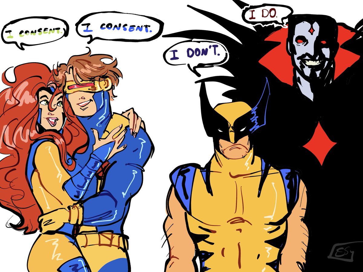 no1arcadefan's tweet photo. before you have sex, remember, is there someone you forgot to ask?

#xmen https://t.co/4DOQK46mcu