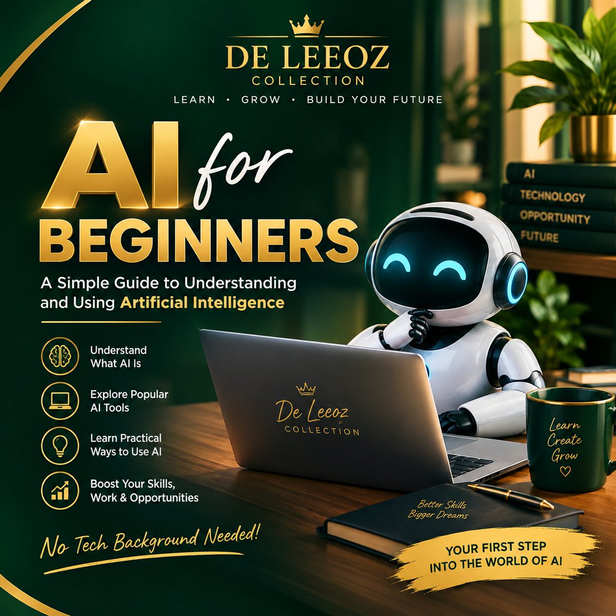 IanKivuti's tweet photo. AI feels complicated. It doesn't have to be.

📘 AI for Beginners — a simple, jargon-free guide to understanding &amp; using AI (ChatGPT, prompts, tools &amp; more).

No tech background needed. Just practical steps you can use today.

Grab your copy 👉 https://t.co/iOlT8otQAS https://t.co/hxOdacUgVe