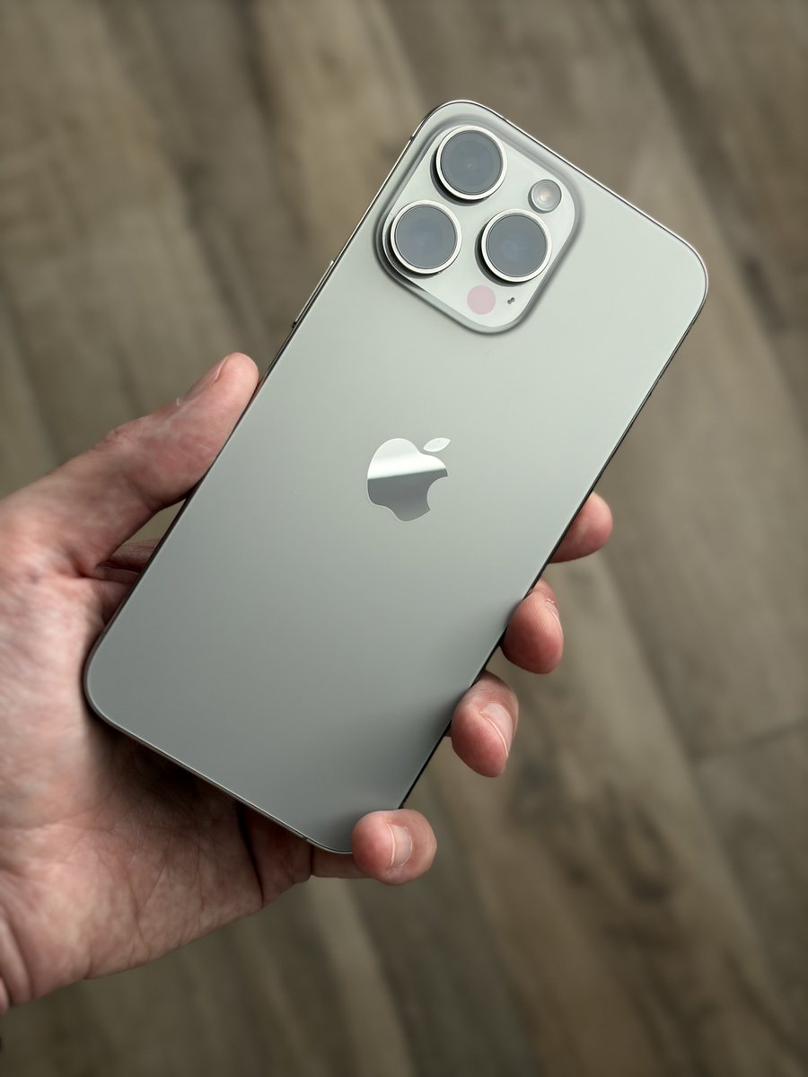KevinDesmadril's tweet photo. I completely forgot I had this… Found it in a drawer and suddenly remembered why the iPhone 15 Pro Max Titanium was DIFFERENT😮‍💨🔥 https://t.co/rqqzDB729R
