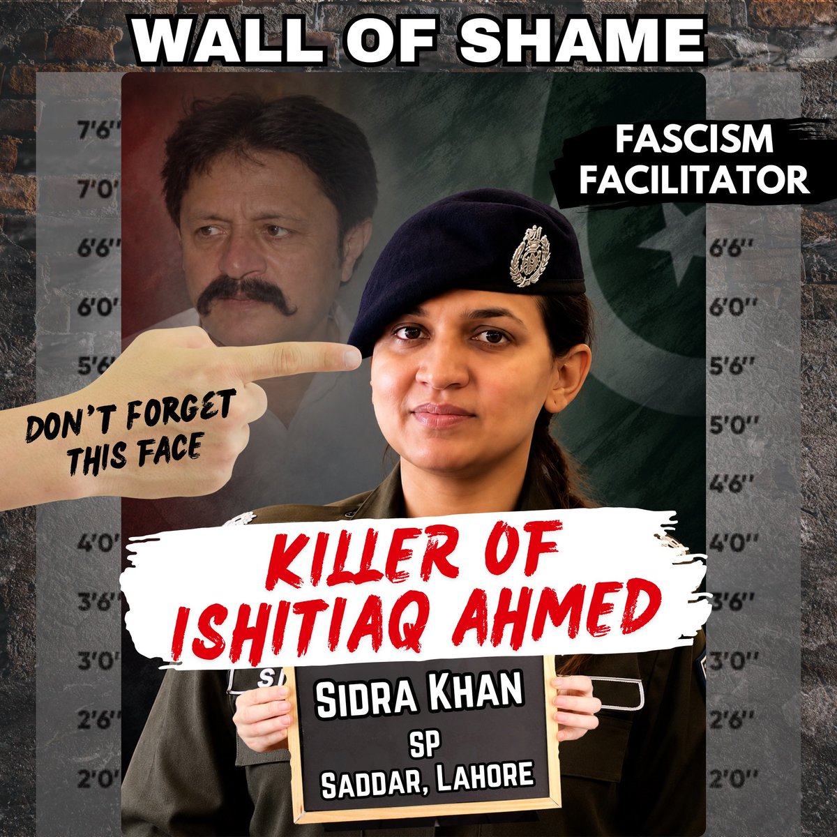 JehanzebParacha's tweet photo. وال آف شیم میں ایک اور بد بخت سفاک فسطائیت کی آلۂ کار کا اضافہ !

ایسے درندہ صفت لوگوں کے چہرے ہر پاکستانی گھر میں پپچانے جانے چاہیئیں تاکہ ان کے محلے دار، دوست، رشتے دار سب کو ان کی اصلیت معلوم ہو.

وقت آنے پہ ایک ایک کا عوامی احتساب ہوگا انشااللہ!

#فیصلہ_عوامی_طاقت_سے_ہوگا https://t.co/sFeO24J8JE