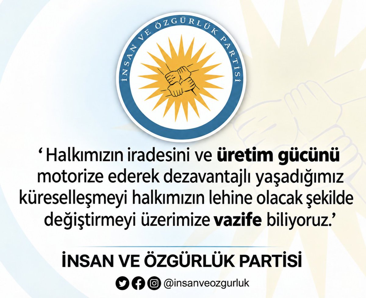 PiAistanbul's tweet photo. 📌 Küreselleşme-Ekonomi İlişkisine Yaklaşımımız:

Dünya ekonomisinde etkili olan büyük şirketler devletleri kendi ekonomik faaliyetlerinde birer araç olarak kullanmaktadırlar. Ülkelerin iktidarlarını, farklı ülke iktidarlarının birbiriyle ilişkisini bu devasa şirketler 
belirlemektedir. Çok uluslu bu şirketler ülkelerin anayasalarının değişimine, kanunların içeriğine müdahale etmektedirler. 
Bu anlamda ülkelerin sınırlarının olması, sınırlarında güvenlik güçlerinin bekliyor olması ülkeleri bu şirketlerin müdahalesinden koruyamamaktadır. Sınırda düşman işgalini bekleyen güvenlik görevlilerinin ülke sermayesini, zenginliklerini götüren bu şirketlere müdahale etme imkânı yoktur. Çünkü bu şirketler ülkenin siyasal iktidarlarının eliyle ve imkânlarıyla müdahalelerini gerçekleştirmektedirler. 

📍Partimiz kaçınılmaz ve zorunlu hale getirilen bu ilişki tarzına itiraz eder. Küreselleşmeye karşı çıkmanın imkânsızlığını bilir. Bu paradoks karşısında küreselleşme ile edilgen bir ilişkinin aksine küreselleşmeye 
etkili şekilde müdahil olmayı uygulanması gereken yaklaşım olarak önümüze koyuyoruz. Halkımızın iradesini ve üretim gücünü motorize ederek dezavantajlı yaşadığımız küreselleşmeyi halkımızın lehine 
olacak şekilde değiştirmeyi üzerimize vazife biliyoruz.