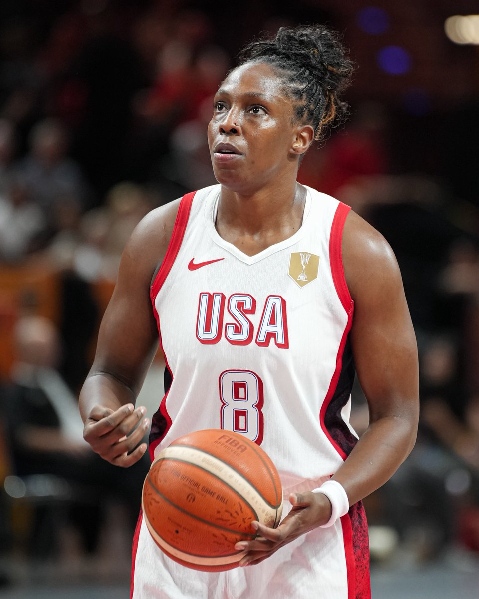 DukeWBB's tweet photo. Team USA 🇺🇸 takes on France 🇫🇷 today for gold! 

📺: TNT and truTV 
Time: 2:00pm ET 

#USABWNT x #FIBAWWC https://t.co/8pw8XQHbqR