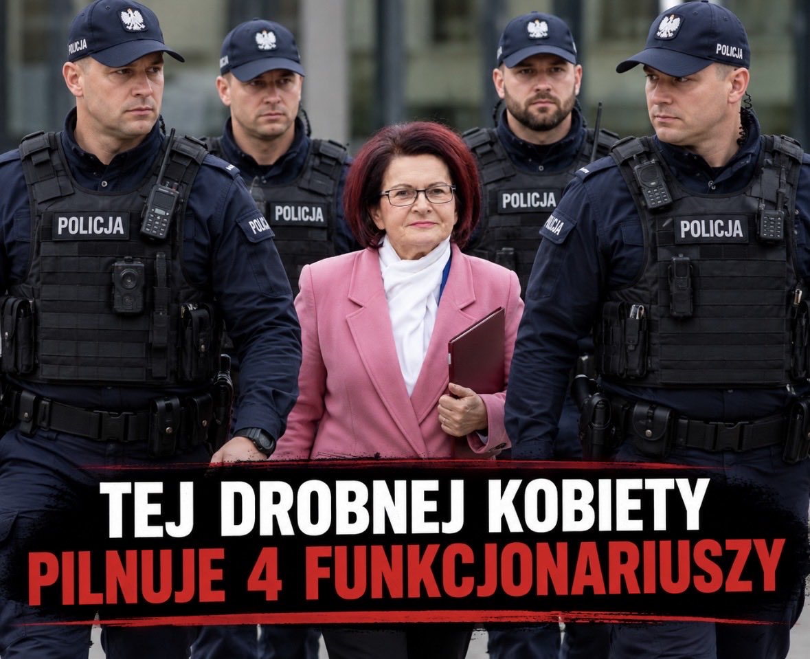 JackStrongPL's tweet photo. @donaldtusk od trzech dni głodzi Posłankę Marię Kurowską. Tej drobnej kobiety wewnątrz budynku Akademii Wymiaru Sprawiedliwości pilnuje dwóch policjantów i dwóch strażników więziennych! Dziesiątki policjantów nielegalnie obstawiają teren wokół AWS. Policjanci zabraniają dostarczyć Kurowskiej nie tylko żywność, ale także leki! 
@RepublikaTV
@Suwerenna_POL 
@ZiobroPL 
@pisorgpl