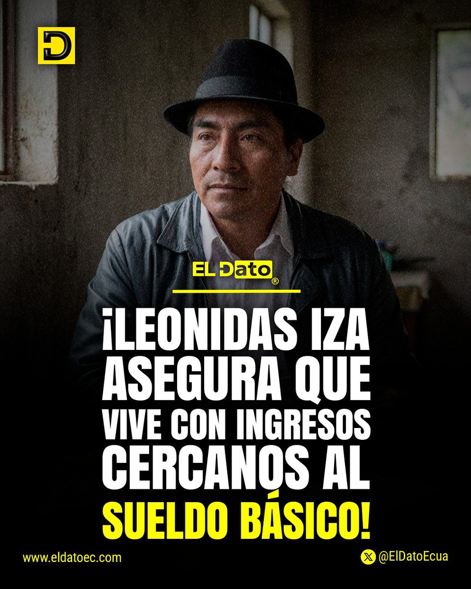 ElDatoEcua's tweet photo. #Urgente ¡LEONIDAS IZA ASEGURA QUE VIVE CON INGRESOS CERCANOS AL SUELDO BÁSICO!

El presidente de la Ecuarunari, Leonidas Iza, habló sobre su situación económica durante una conversación con el periodista Andersson Boscán y negó tener una posición económica acomodada.

Iza afirmó que sus ingresos mensuales se encuentran aproximadamente al nivel de un sueldo básico, con el que debe cubrir sus gastos, pagar créditos y atender sus necesidades.

El dirigente indígena también señaló que actualmente no tendría capacidad económica para adquirir un vehículo y aseguró que, entre sus bienes, únicamente cuenta con una hectárea de terreno heredada de su padre.

Iza sostuvo que su situación refleja, en parte, la realidad económica de muchas familias indígenas y cuestionó las versiones que le atribuyen propiedades, vehículos y otros bienes de alto valor. A su criterio, estos señalamientos buscan afectar su imagen y desacreditarlo políticamente.

#ElDato #Ecuador #LeonidasIza #Ecuarunari