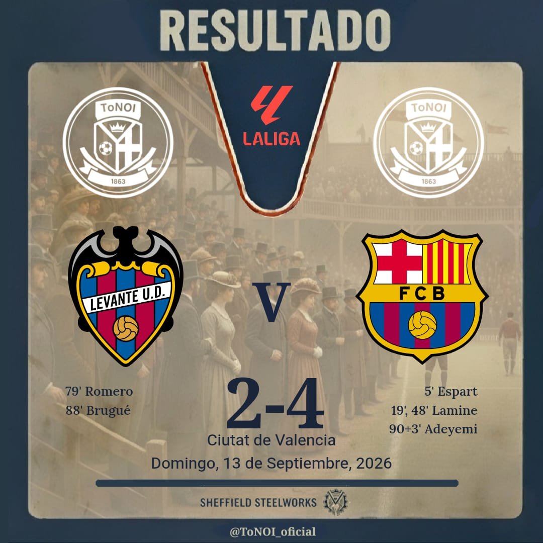 ToNOI_oficial's tweet photo. 🕕 Finaliza este partidazo en el Ciutat de València
🏆 Los culés se proclaman nuevos campeones no oficiales del mundo y mantienen su racha de victorias en la presente temporada
Se enfrentarán al Racing de Santander el miércoles para mantener el #ToNOI https://t.co/aLX3FH9gou