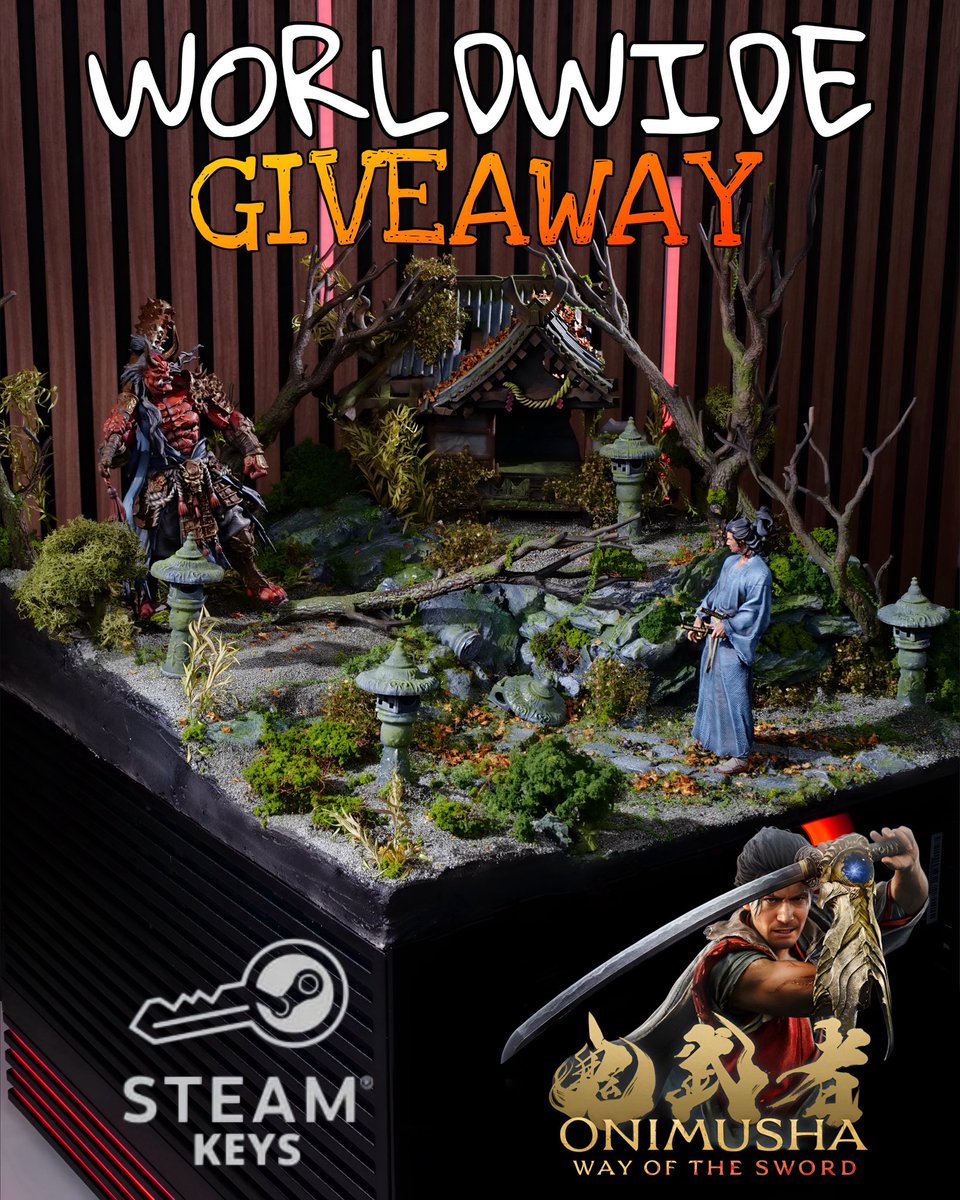 battlerigs's tweet photo. The Giveaways keep on coming‼️

I’ve teamed up with @amd this time to offer TWO individual lucky winners each a STEAM Gamecode for @OnimushaGame 

To Enter it’s simple!

1. Like and Save this post
2. Follow @battlerigs @amd 
3. Tag 2 friends
Tell us why you deserve to win. 

Bonus entry to everyone who retweets!

This giveaway is WORLDWIDE and the lucky winner will be announced on the 22nd September 2026 and will only be announced on my channel. The giveaway is also open on my instagram and Facebook channels too so go enter there for more chances to win!

Please DO NOT SPAM, you will be blocked 🚫 

Good luck! 

#giveaways #competitions #instawin #giveawayalert #freebies