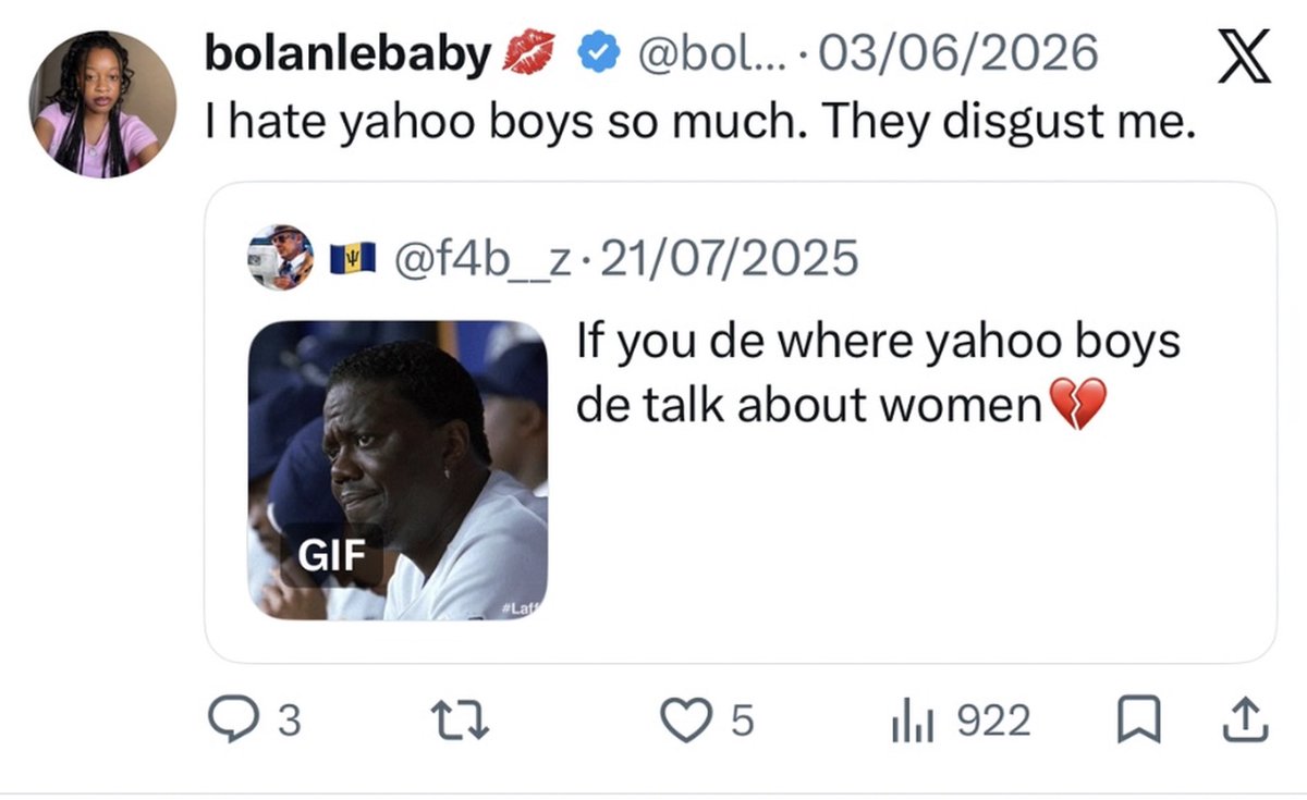 meetsegun's tweet photo. they hate yahoo boys online alone 😂 https://t.co/FZNw9RBWAd
