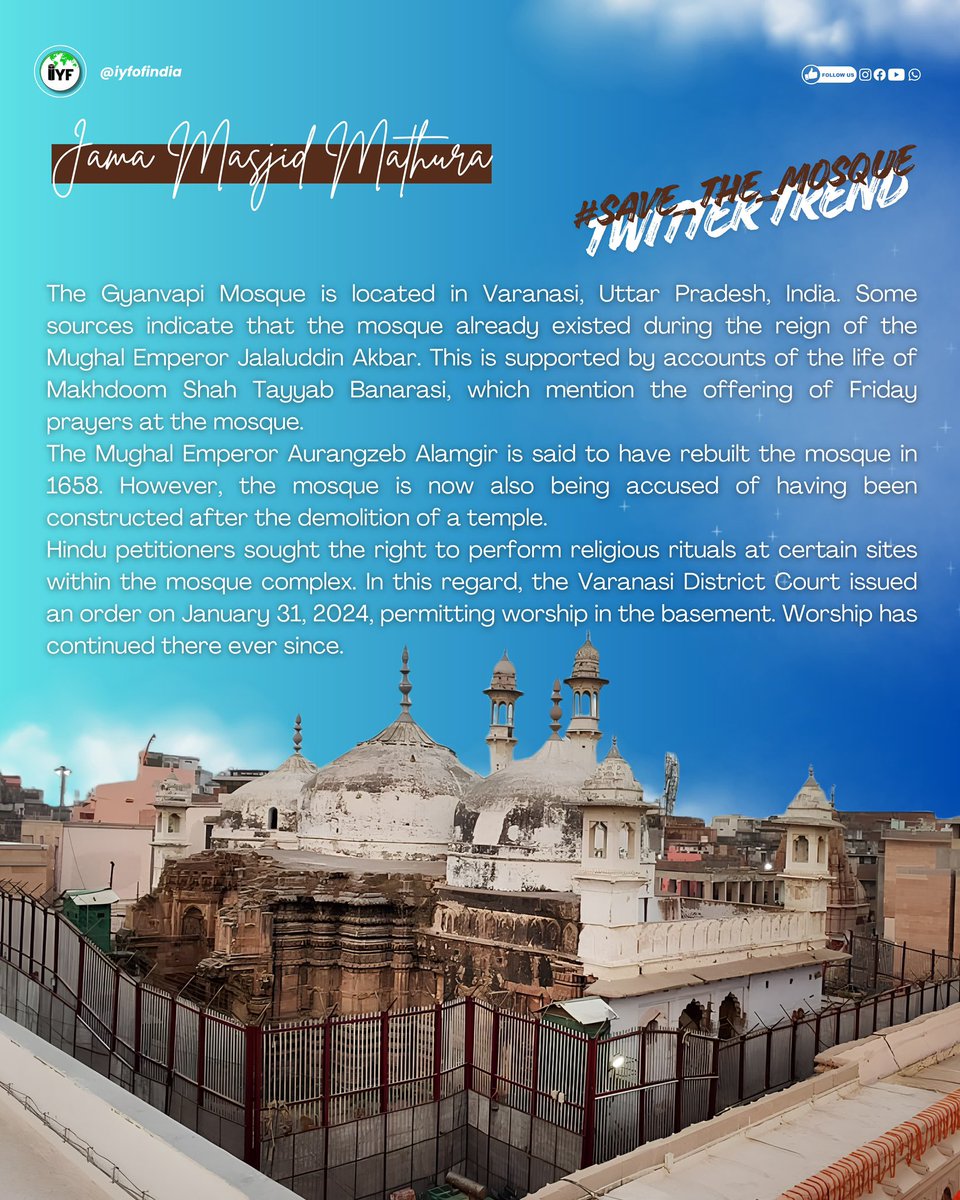 iyfofindia's tweet photo. #savethemosque https://t.co/TGK73oPMOA
