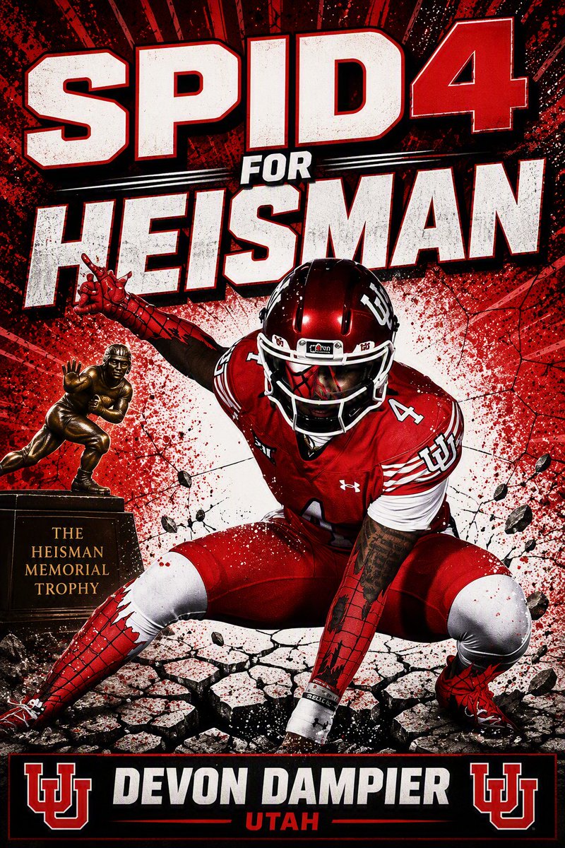 B1GRichUte's tweet photo. Time for @Utah_Football to start the @Devonddampier for Heisman campaign! Need to help get Dev to NYC this year! 

SPID4's stats vs @RazorbackFB:
-Completions/Attempts: 18-of-24
-Completion %: 75%
-Passing Yards: 261
-Passing TDs: 2
-Rushing TDs: 2
-QB Rating: 185.5 https://t.co/4PAiVY2oyj