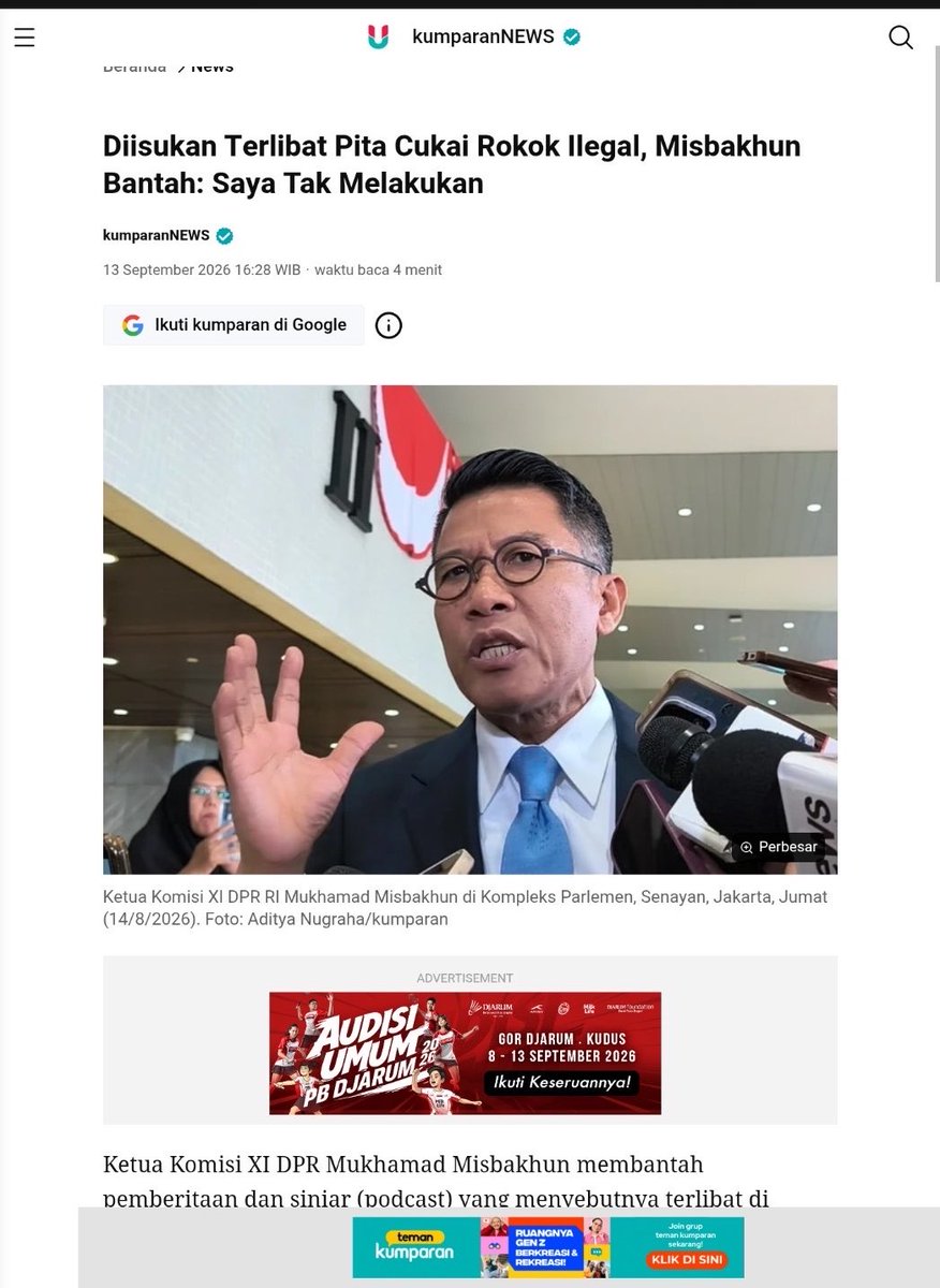 rebukanrain's tweet photo. COBA DEHH PERHATIIN KETIGA BERITA INI

Berita pertama: Duit pajak di korupsi sama pegawai pajak sekitar 2T

Berita kedua : Rakyat di suruh tetap patuh bayar pajak. 

Berita ketiga : Ini merupakan plot twistnya dan puncak komedi, yang ngomong suruh taat pajak malah terduga pelaku pemalsuan cukai rokok.

EMANG BERASA FILM SIHH NEGARA KONOHA INI 😭😭