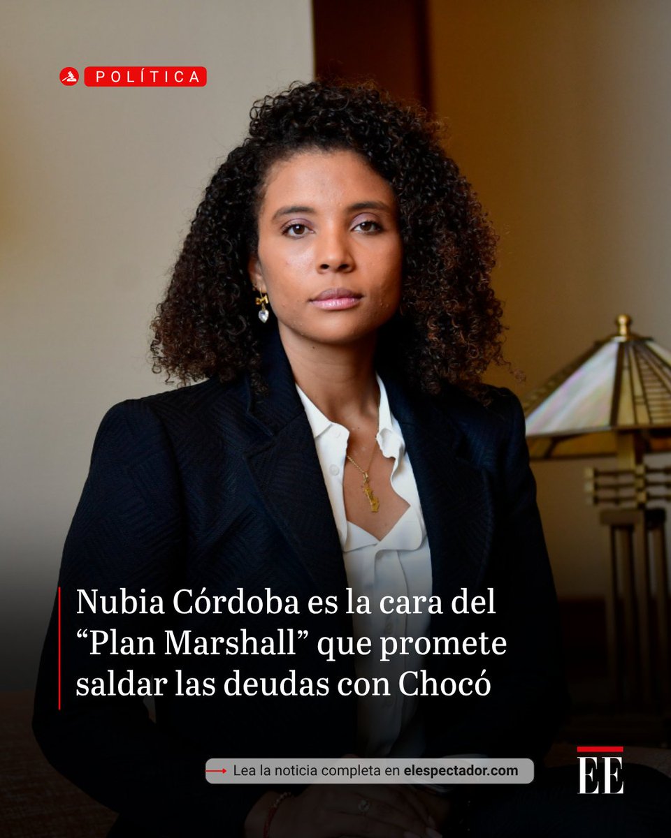 elespectador's tweet photo. La gobernadora Nubia Córdoba es la cara del “Plan Marshall” de De la Espriella que promete saldar las deudas con Chocó.
👉🏻 https://t.co/DaB0EiNlHj https://t.co/DIDhRYtpu8