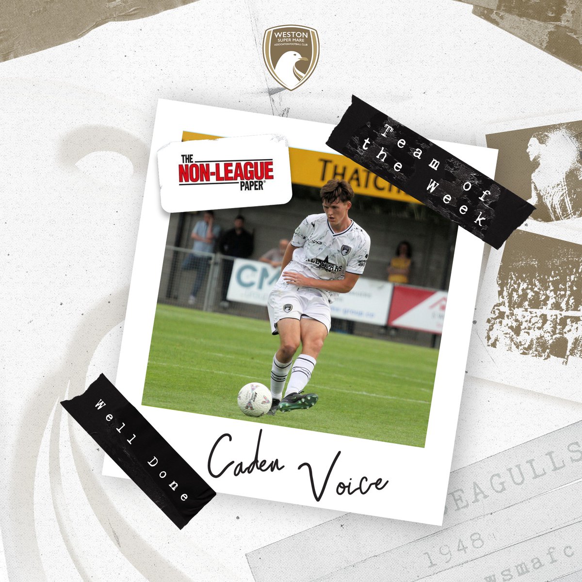 WSM_AFCOfficial's tweet photo. A spot in the Non-League Paper's National League South Team of the Week for Caden Voice 👏 https://t.co/9eD23FiHPJ