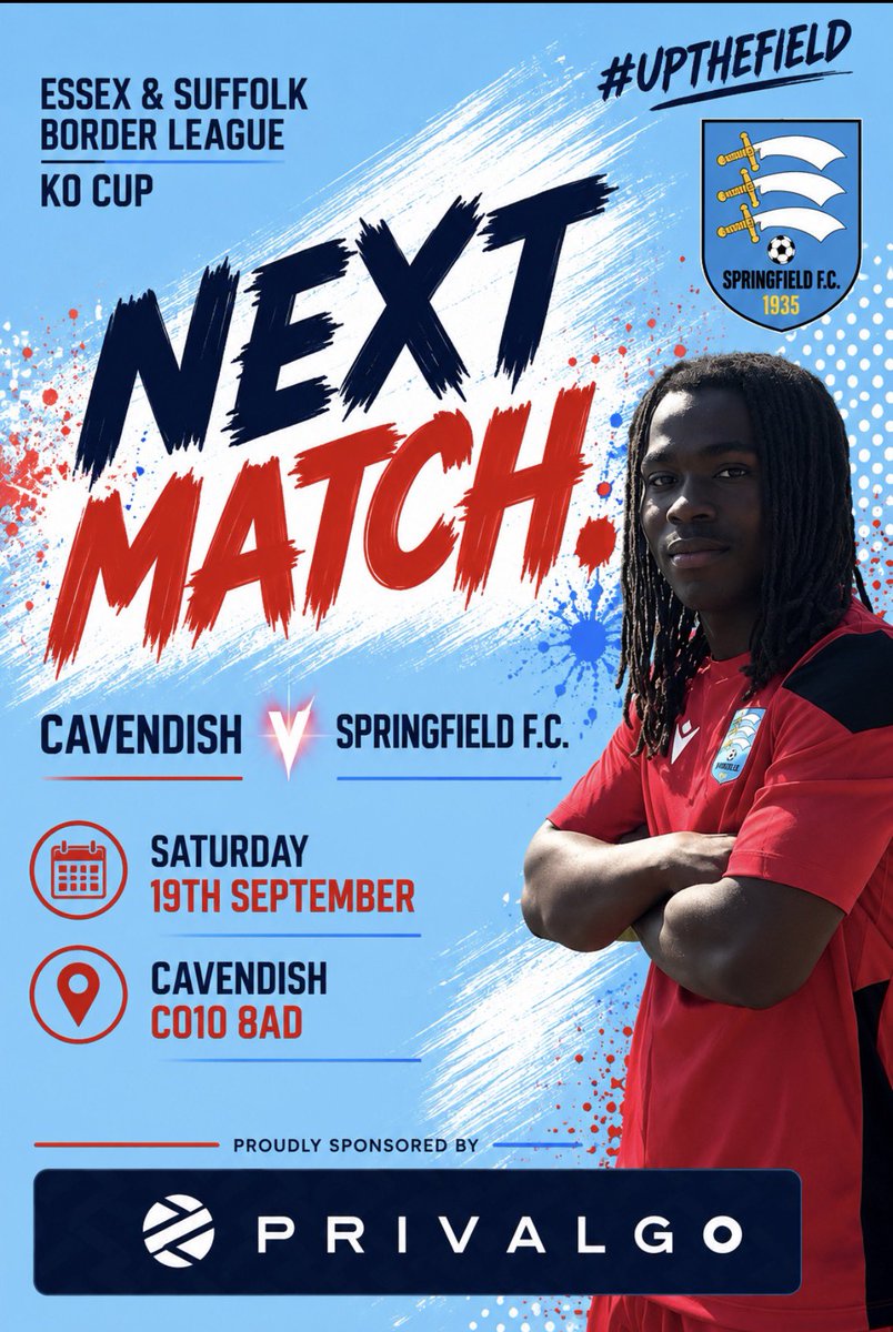 Springfield1935's tweet photo. 1st Team are on their travels again as we go to Cavendish in the KO Cup https://t.co/MbKcHVbwPL