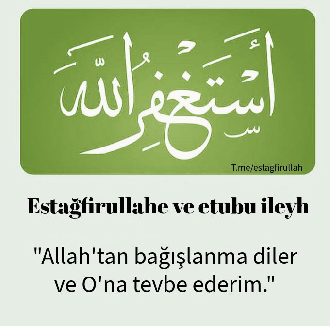 istigfar100's tweet photo. "Kim istiğfar etmeye devam ederse; Allah ona her darlıktan bir çıkış, her sıkıntıdan bir Kurtuluş ve ummadığı yerden ona bir rızık nasip eder.”

(Hz. Muhammed s.a.v) https://t.co/pDxZSQrIF1
