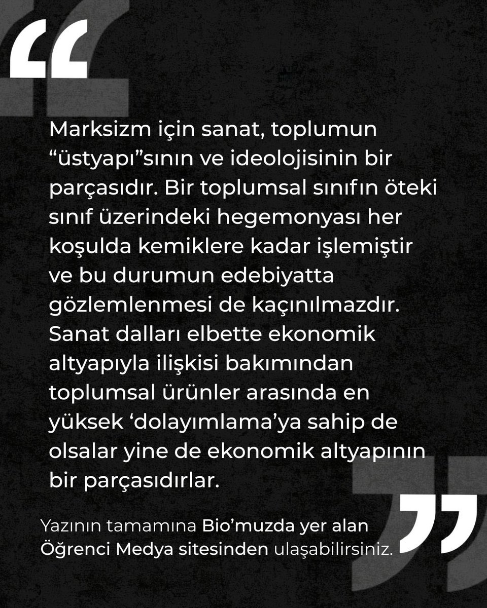 Ogrncmdy3's tweet photo. Yazı | Gerçeklik ve Gerçekçilik: Marksizm ve Edebiyat Eleştirisi Üzerine

Yazının tamamı: https://t.co/sXbH5HE9zf https://t.co/p0l5mj24AV