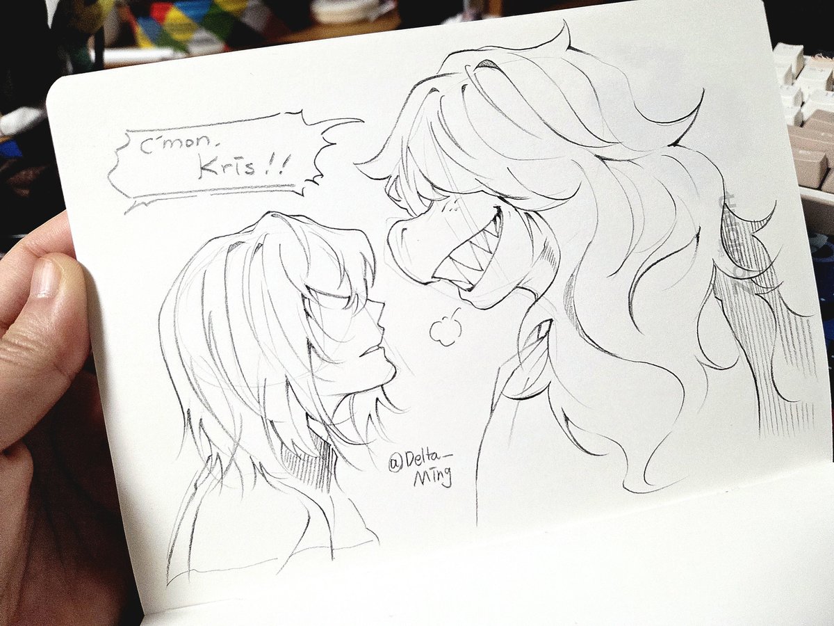 Delta_Ming's tweet photo. #deltarune Some analog doodles

#krusie #tennakris https://t.co/ufWZzUHOf0
