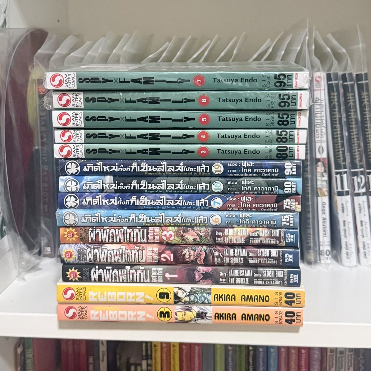 namikazebb's tweet photo. ขายเหมาเศษมังงะ 14 เล่ม 650฿ ส่งฟรี
- ผ่าพิภพไททัน 1,2,3
- ครูพิเศษจอมป่วนรีบอร์น 3,9
- SPY x FAMILY 3,5,6,7 
- เกิดใหม่ทั้งทีก็เป็นสไลม์ไปซะแล้ว 6,7,16,19

เน้นเหมาก่อนไม่มีที่เก็บ แยกสอบถามได้ค่ะ

#ตลาดนัดมังงะ #ตลาดนัดอนิเมะรวมด้อม #ตลาดนัดไททัน #ตลาดนัดสปายแฟม https://t.co/vQIqK7QTW0