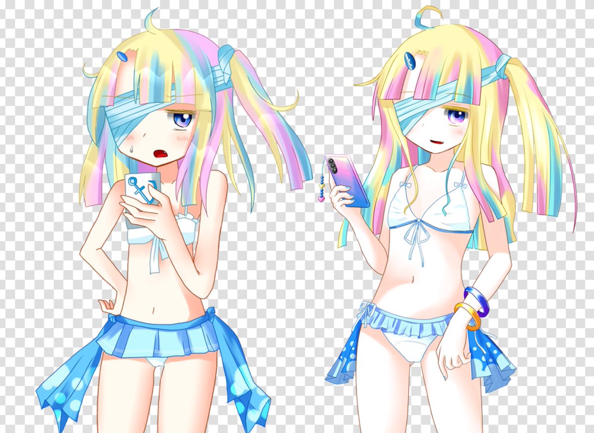 RMwool's tweet photo. 水着めゆりちゃん(メニュー用立ち絵)
ビフォーアフター
左が古い方。たぶんだいたい5年前かな?
#PLANTUM https://t.co/zcetUNRQYT