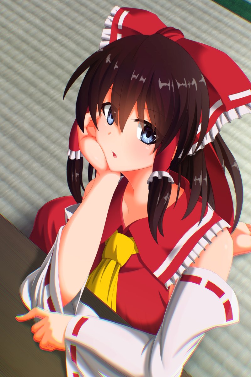 pinesea1's tweet photo. この前魔理沙描いたので、今度は霊夢描いた。
ハイライトの入れ方とか塗り方少し変えてみた。
#東方Project https://t.co/qHBkYXlKTn