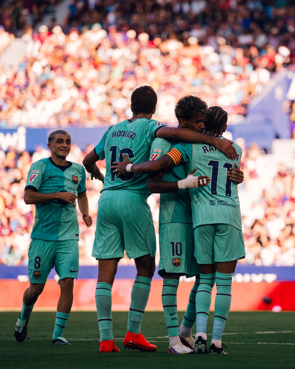 FCBarcelona's tweet photo. FLICK’S BARÇA. BUILT DIFFERENT. https://t.co/kxK0wWS55s
