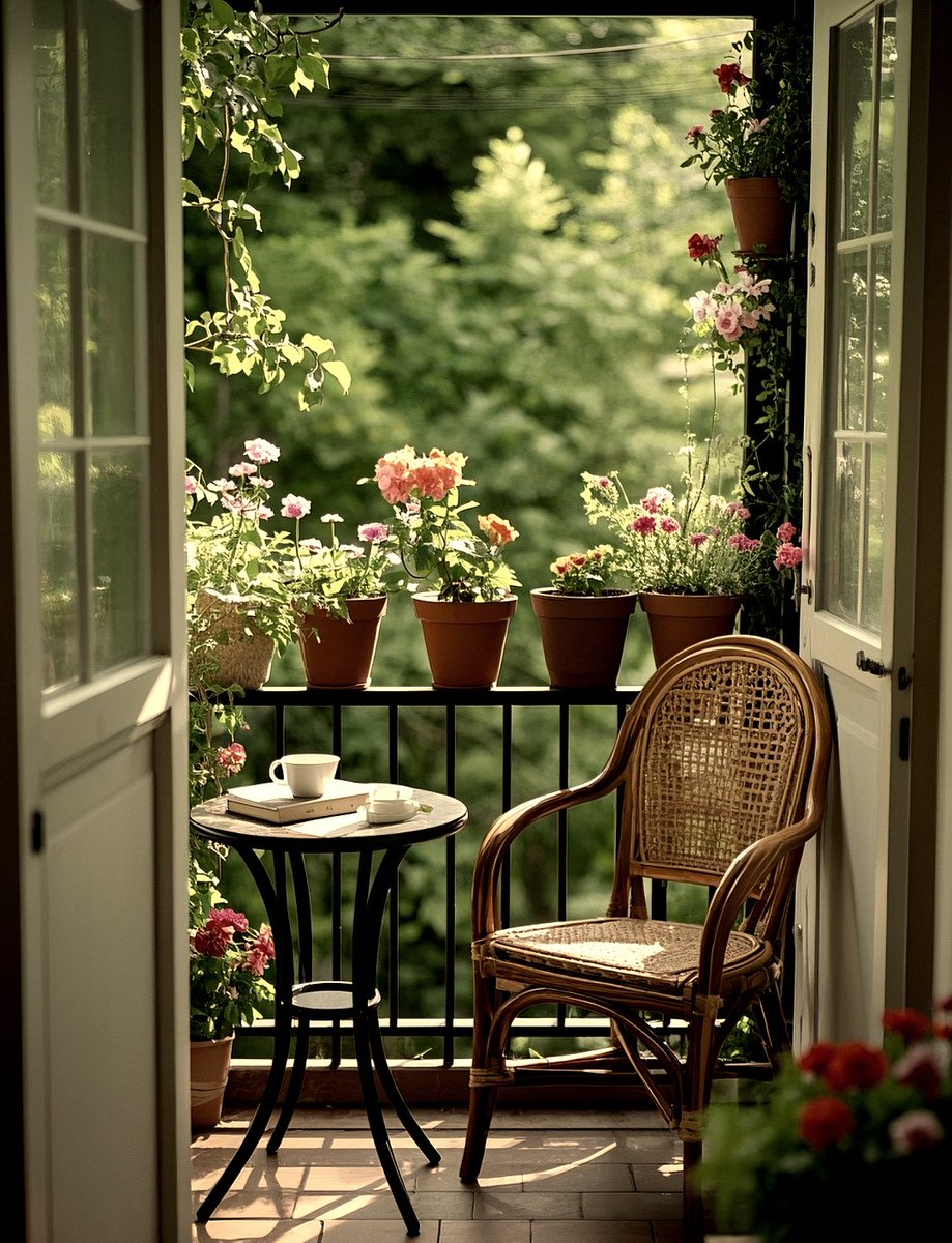 aisly815480's tweet photo. Just found my old high school diary while tidying the closet—looked at the entry about wanting a cozy balcony garden 5 years ago, and now my small balcony is full of blooming herbs and flowers. Small dreams really do grow big! https://t.co/yq5YvfClWC