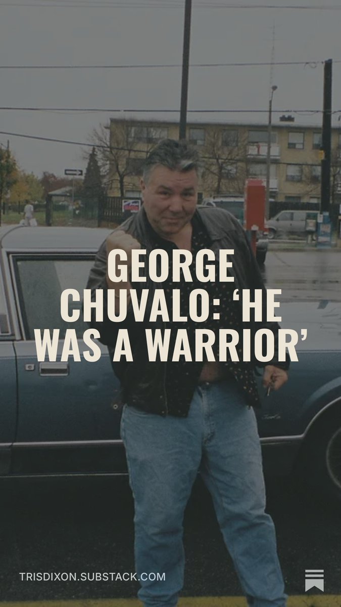 TrisDixon's tweet photo. My George Chuvalo obituary, free to read, is now live. George was a central character in The Road to Nowhere

https://t.co/22FY0XaLNz https://t.co/W7Lg1TqUCL