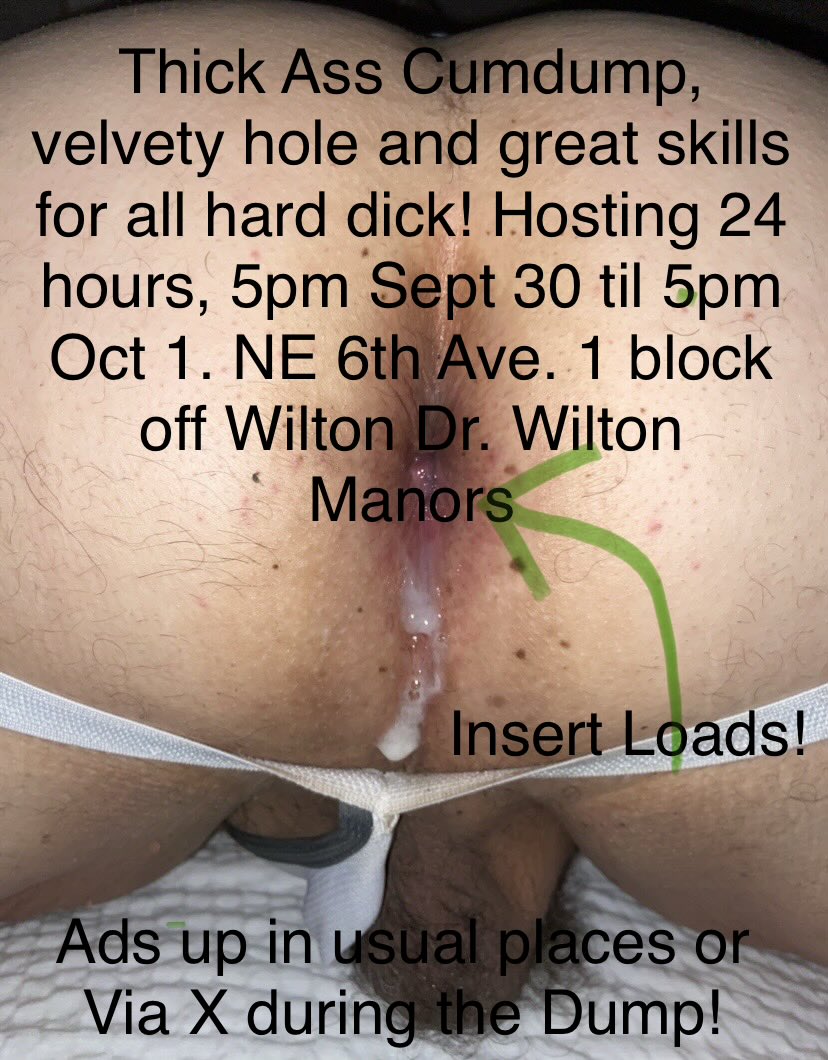 thickbbbttm's tweet photo. Ft Lauderdale, Wilton Manors Cumdump taking all loads. For 24 hours, 5pm Sept 30-Oct 1. #BBRTS #Sniffies
@bestcumdumps @cumdumpclub
@cumdumpnetwork @CumdumpHotels @OG_MASTER_JERRY @uncommondickk https://t.co/7pR7qWfs9a