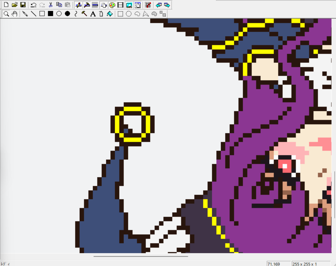 Dot_Mokyu's tweet photo. 長い間浮上してなくてすみません。
久々にドット絵のリハビリでラフ完成です。
今週完成を目指してます。 https://t.co/CEXEURICss