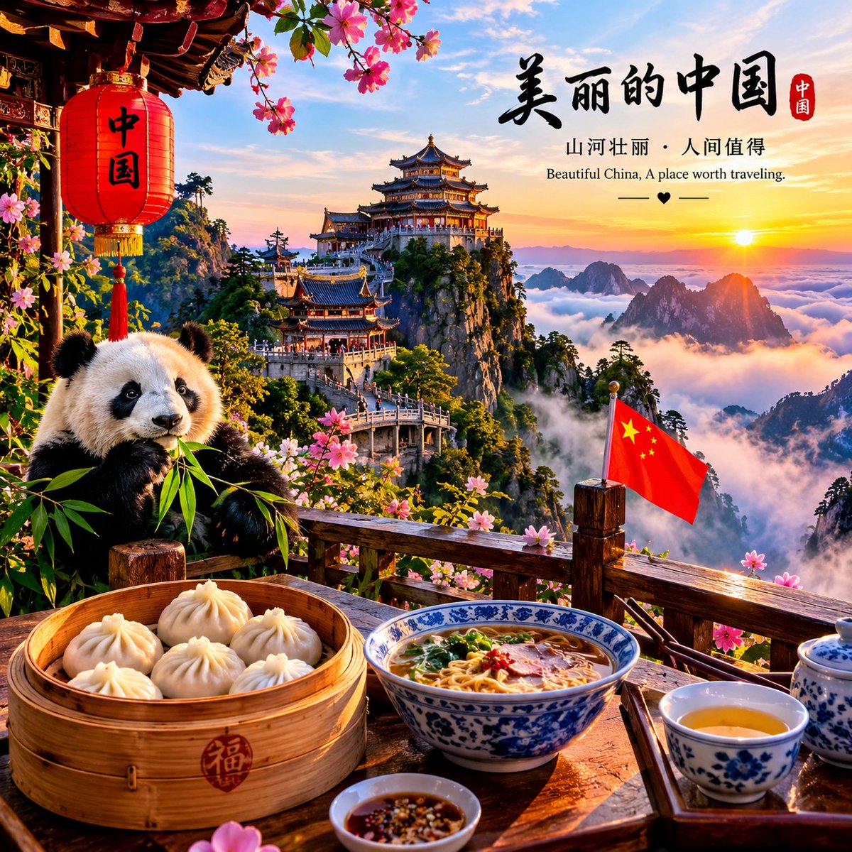 EleyasHasao0's tweet photo. 🇨🇳✨ A glimpse of China where ancient beauty meets breathtaking nature. 🐼🏯🌸

Mountains, culture, food &amp; unforgettable moments — this is the magic of China. ❤️

Would you visit this place? 🇨🇳

#China #Travel #BeautifulChina #Nature #Culture #TravelPhotography https://t.co/259QrwpApv