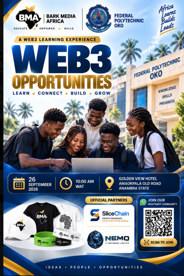 Pizza_on__Sol's tweet photo. https://t.co/iFvOhmUaeE @slice__pay  Honor to Sponsor @ Federal Polytechnic OKO with @BarkMediaAfrica 🔥 https://t.co/8ohJ5cj93n