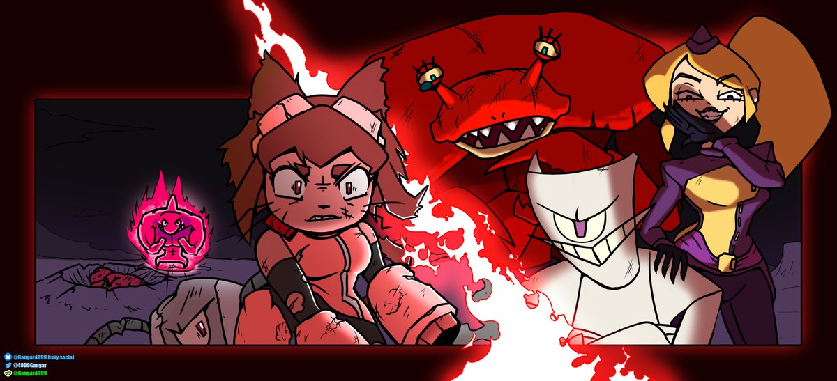 4999Gangar's tweet photo. Finally finished, hope you all like the pieces.
#gameoverse #gameoversefanart #fanartㅤㅤㅤㅤ #Crabgirl #Missinformation #Fold #Kit #Kaboodle #Flappers #Gobbles #rubberross #glitchproduction https://t.co/yfqKAq9c26