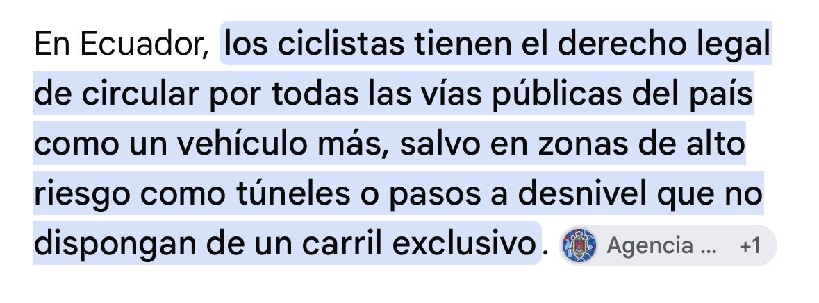 barce_alexit87's tweet photo. @PaulGue01660337 @melintriago @EmergenciasEc Y cuál es la vía para los ciclistas ? Primero lee la ley antes de escribir cualquier estupidez !! https://t.co/iGiRGaPWMt