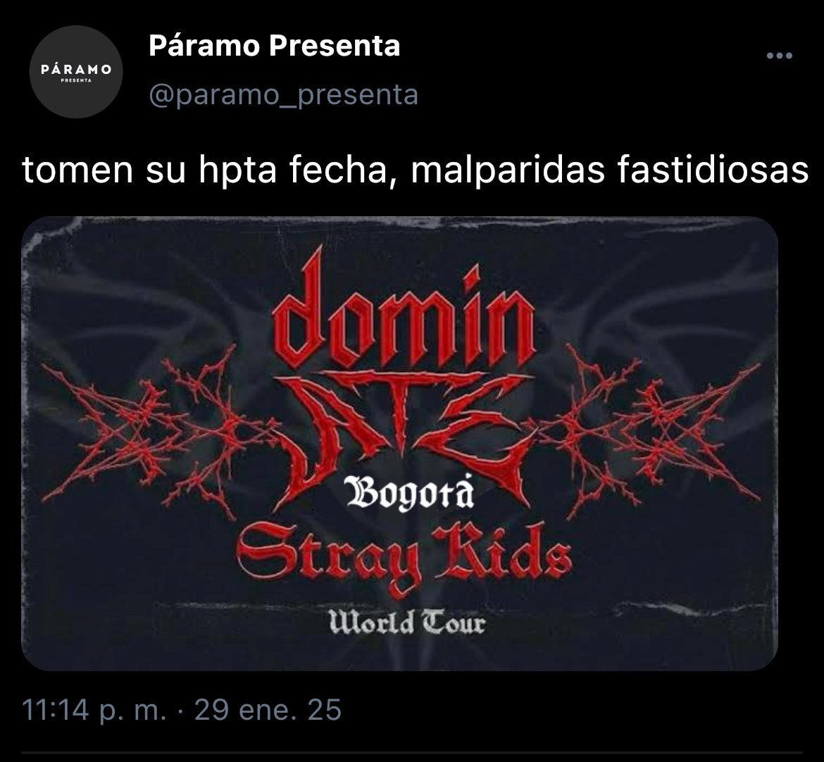 LunaMg0325's tweet photo. Después nos responden con esta:
#RUN_IT_COLOMBIA 
#StraykidsEnColombia
#SKZCampin 
#SKZViveClaro https://t.co/PX8n8jCpTO