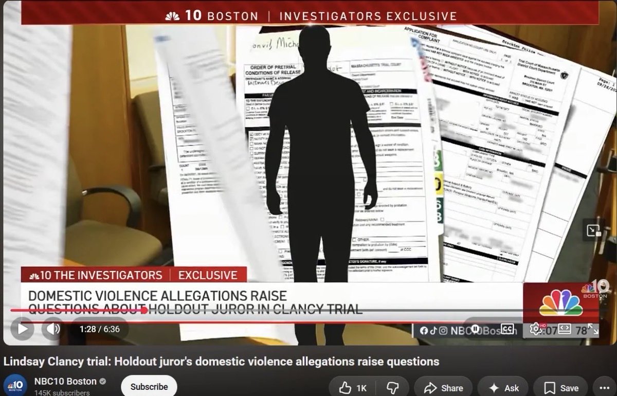 guidetowhole's tweet photo. @SueOC_NBCBoston @Rebelletrist_ @comcast @NBC10Boston @RyanNBCBoston Why was the name, birthdate, and race shown in the video you commentated on then? Am I missing something? We know the juror didn’t give consent to have their identity released. https://t.co/0xjZchO1I2