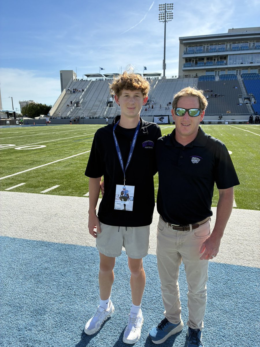 west_gotbeter's tweet photo. Game day visit @TheCitadelFB . Thank you @CoachRAPinilla and @CoachCoax17 for the game day visit.  Hope to be back on campus soon. @JackWeil_Kicker @GrahamRRashad @DanOrnerKicking https://t.co/DiOsjqAO3Y