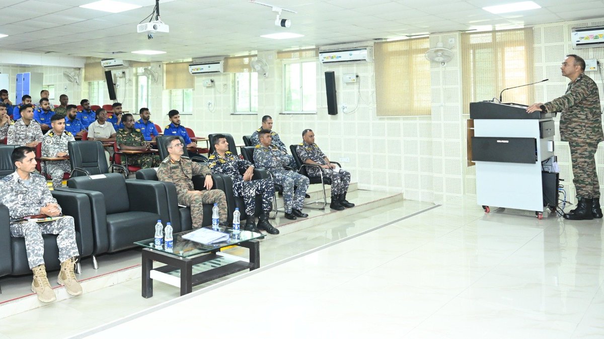 HQ_IDS_India's tweet photo. 41 officers-17 from the #IndianNavy, 08 from the #IndianCoastGuard and 16 from Friendly Foreign Countries-successfully completed the prestigious 10-week Marine Propulsion Controls Technology Course #MPCTC78 at #MILIT.
Officers from Namibia, Togo, Tanzania, Philippines and Sri Lanka were among the international participants.
The course equips young officers with competencies in controls, embedded systems, DSP, sensors & instrumentation, microcontrollers and technologies underpinning autonomous systems and platform management.
Addressing the graduating officers, Brig Saurabh Bhargava, DC&CI, #MILIT, highlighted the rapid evolution of autonomous systems, citing developments witnessed globally over the past three months, as the officers underwent training. He also highlighted the diverse range of naval platforms inducted recently and urged the officers to master core technology principles, continuously enhance their competencies and remain abreast with emerging technologies.
In a rapidly evolving technological battlespace, staying current is not an advantage-it is an operational imperative.
#AutonomousSystems #DefenceTechnology #ProfessionalMilitaryEducation #CapabilityDevelopment
@DefenceMinIndia
@SethSanjayMP
@SpokespersonMoD
@PRODefPune