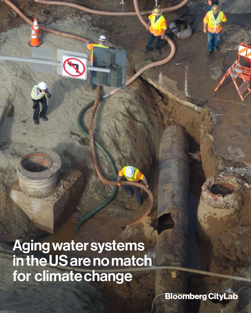CityLab's tweet photo. Municipal pipes that might be more than a century old are struggling to deal with more severe storms, heat and drought. The cyberattacks aren’t helping, either. Read more: https://t.co/7Oc2U3PqAs

📷: Myung J. Chun/Los Angeles Times via Getty Images https://t.co/7Zdno6r1I8