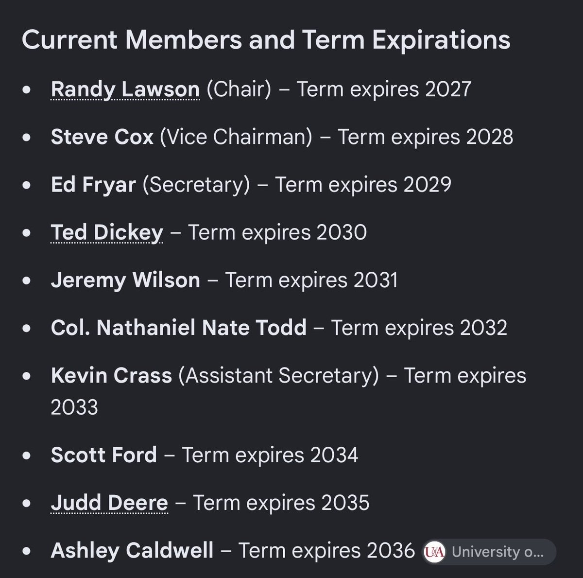 CTESPNHOGS's tweet photo. @Hawgnose @Uncle_Ric00 Absolutely, these fucks are nothing more then Good ol boy and gals that line there pockets with cash and are appointed by the governor 

It’s very much political and these dumb ass people are in charge of Arkansas Football because it’s the states biggest cash cow. https://t.co/Aq1ji4qB4b